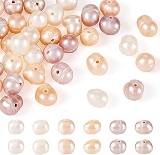 45pcs Mix Natural Freshwater Pearl Beads for Jewelry Making