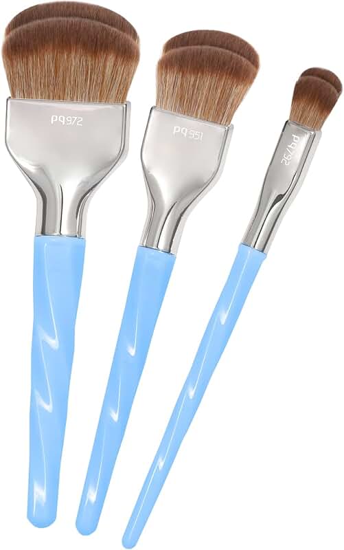 Blue Double Dome Blender 3-Piece Brush Set