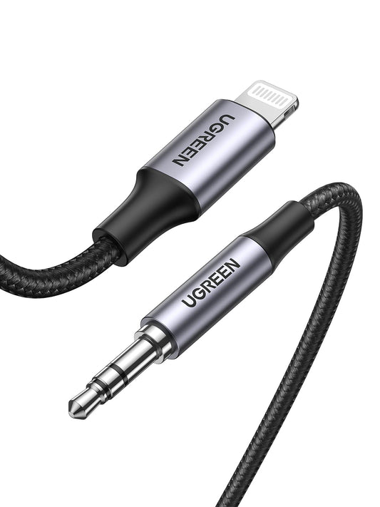 Aux Cord for iPhone Lightning to 3.5mm, 3.3FT