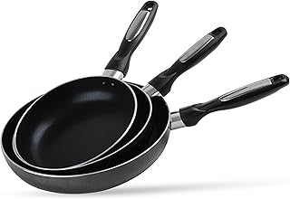 3-Piece Aluminum Nonstick Fry Pan Set
