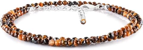 Dainty 18-Inch Gemstone Choker Necklace for Women