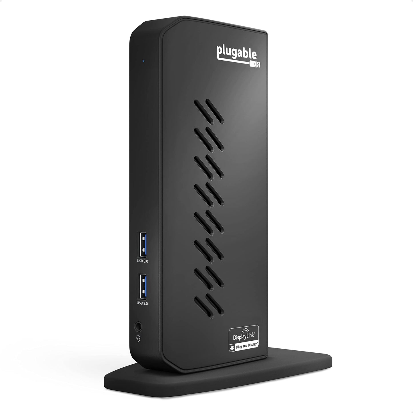 USB 3.0 and USB-C Dual 4K Display Docking Station with DisplayPort and HDMI for Windows and Mac (Dual 4K DisplayPort & HDMI, Gigabit Ethernet, Audio, 6 USB Ports) Vertical