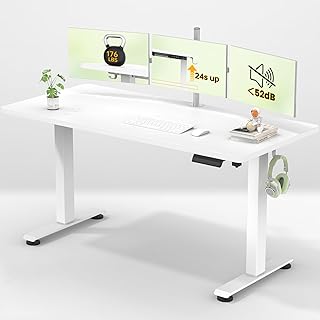 Large 55-Inch Electric Standing Desk for Home and Office