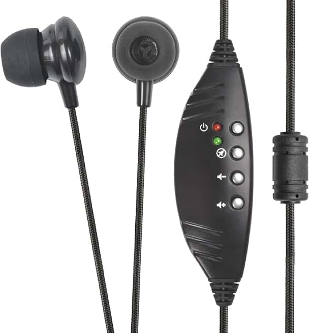 USB Transcription Headset with Ear Tips and Sound Card