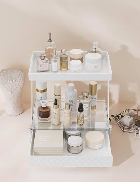 Two-Tier Bathroom and Vanity Organizer