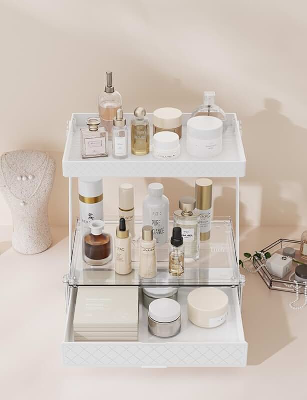 Two-Tier Bathroom and Vanity Organizer