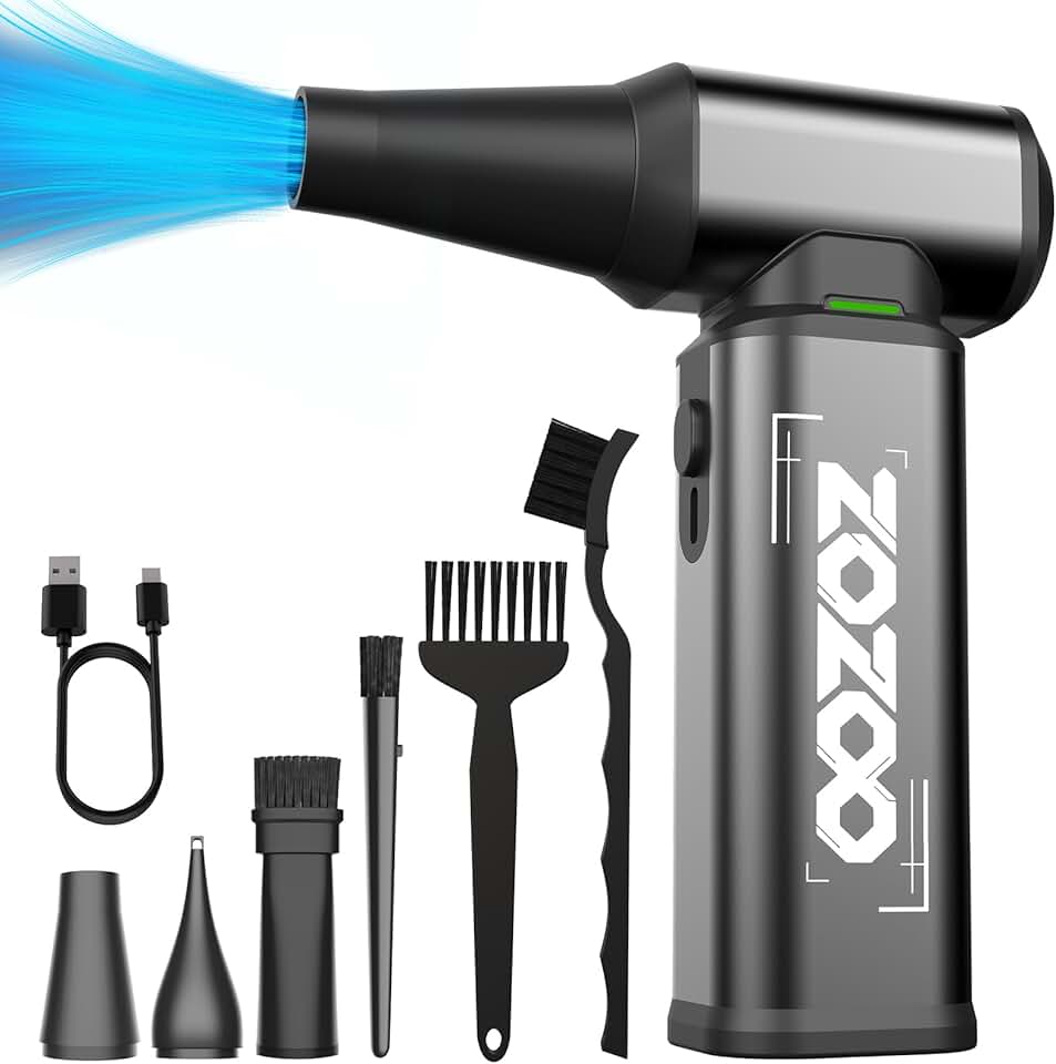 Powerful Cordless Air Duster with LED Light
