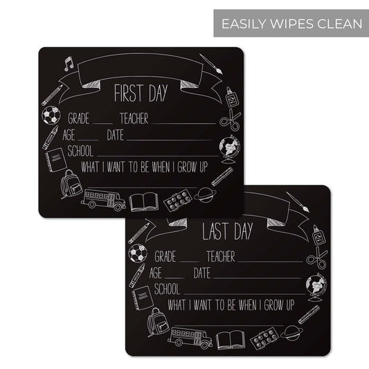 First and Last Day of School Chalkboard Sign Set