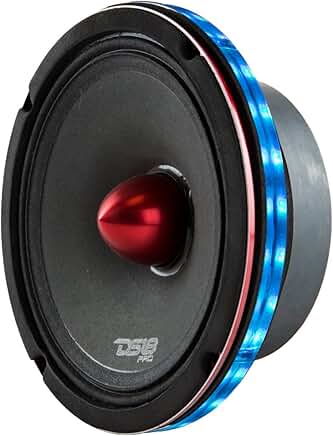 Waterproof 6.5-Inch LED Speaker Ring with RGB Colors