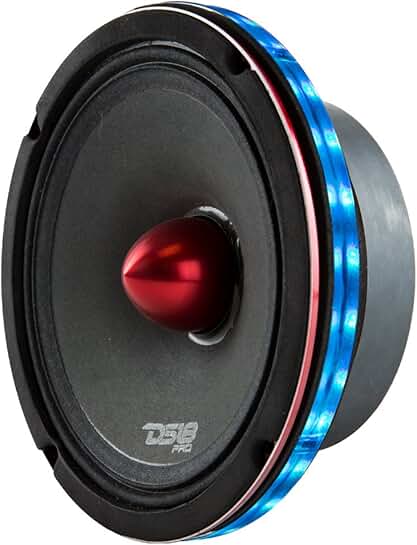 Waterproof 6.5-Inch LED Speaker Ring with RGB Colors