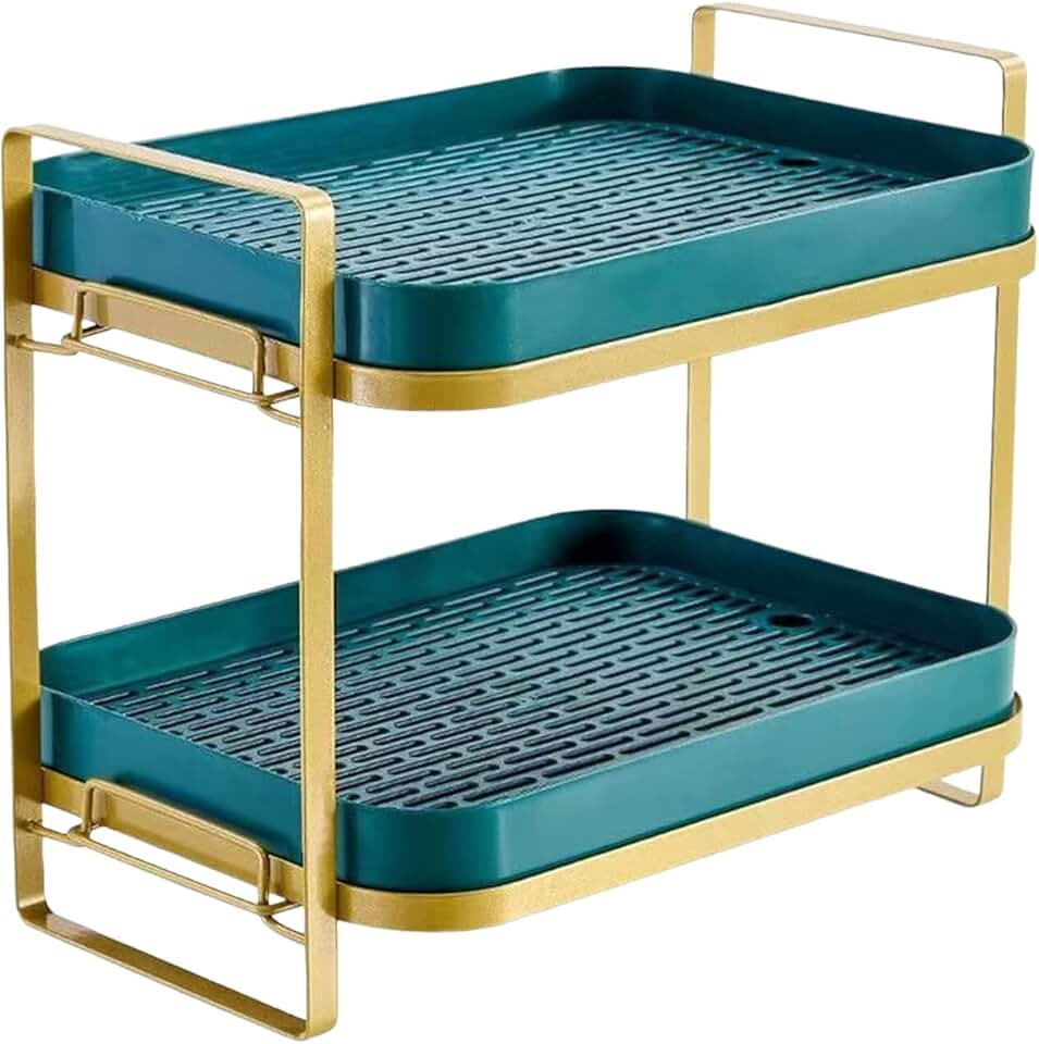 Two-Tier Cup Drying Rack for Kitchen and Home
