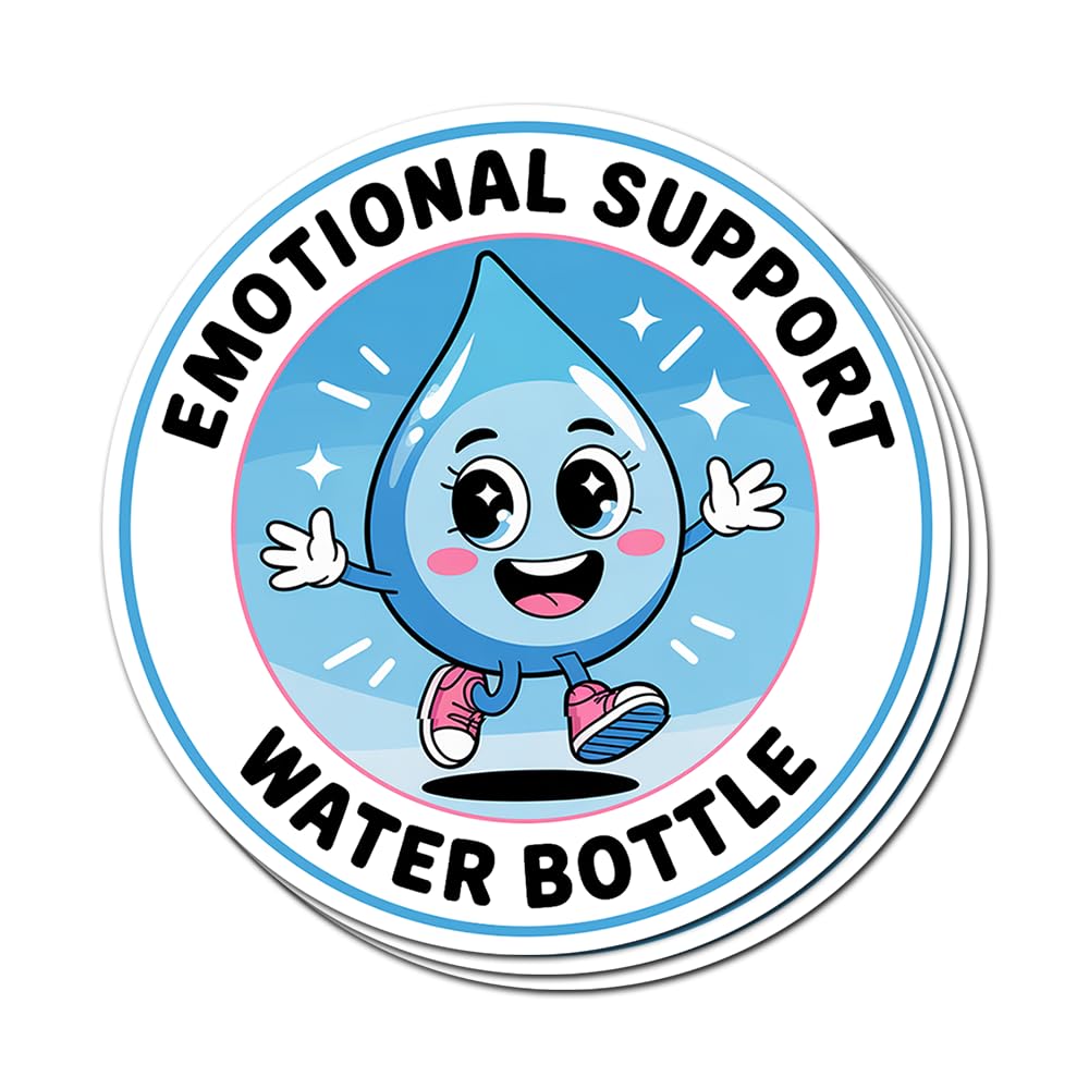 Set of 3 Cute Funny Hydration Reminder Stickers