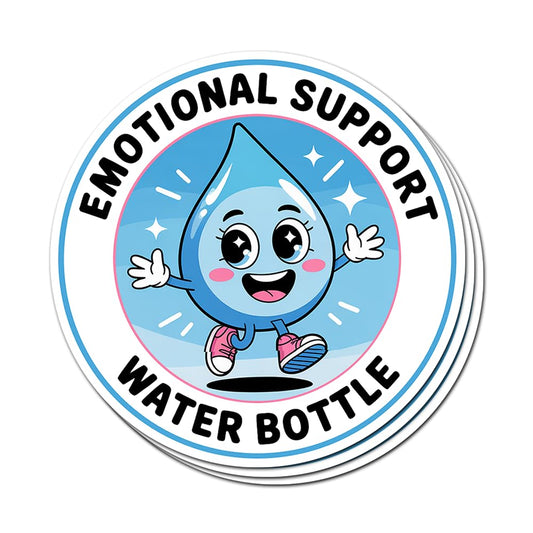 Set of 3 Cute Funny Hydration Reminder Stickers