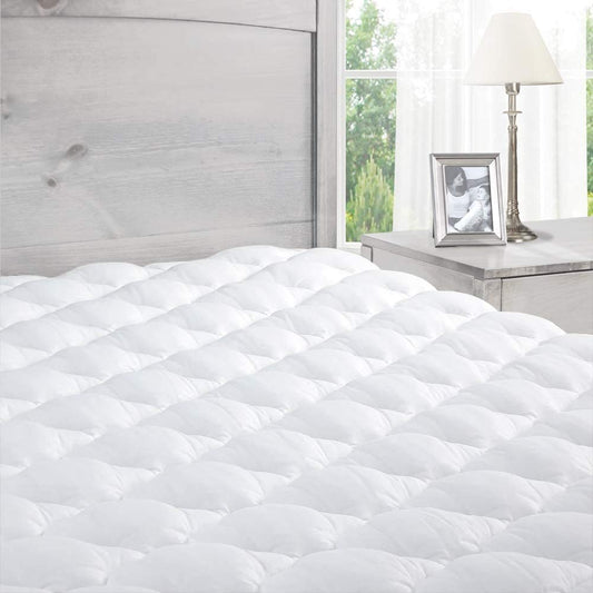 Pillowtop Mattress Topper with Fitted Skirt  Extra Plush Mattress Pad Found in Marriott Hotels  Removable Pillowtop Mattress Pad  Full Size