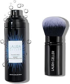 Spackle Mist Boost Makeup Setting Spray with Blue Light Protection and Airbrush Kabuki Brush