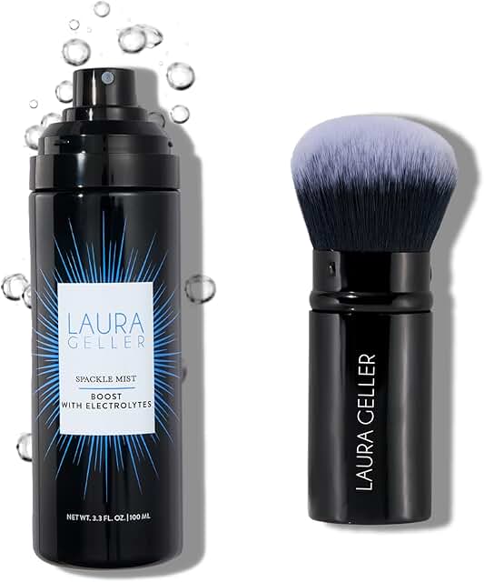 Spackle Mist Boost Makeup Setting Spray with Blue Light Protection and Airbrush Kabuki Brush