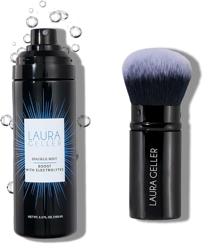 Spackle Mist Boost Makeup Setting Spray with Blue Light Protection and Airbrush Kabuki Brush
