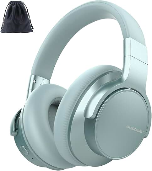 Wireless Noise Cancelling Over-Ear Headphones with 50H Playtime