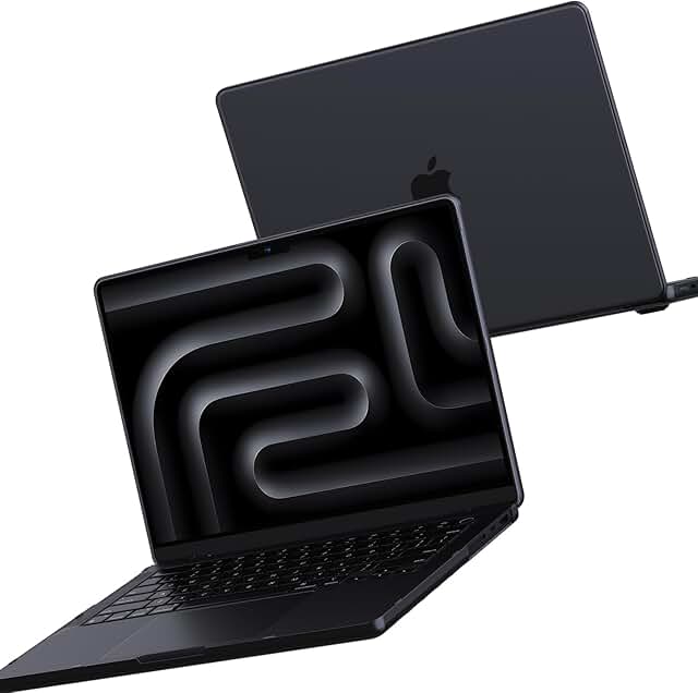 Protective Hard Case for 16-Inch MacBook Pro in Space Black