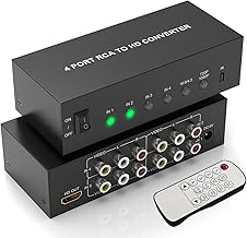 RCA to HDMI Converter with Remote, 1080P/720P
