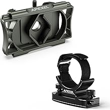360° Telescope Phone Adapter and Aluminum Binoculars Clip