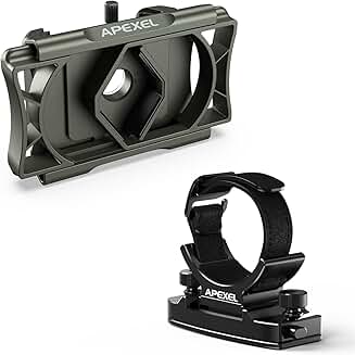 360° Telescope Phone Adapter and Aluminum Binoculars Clip