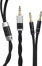 Upgrade Audio Cable for Headphones, 4.9ft, 3.5mm TRS to Dual 3.5mm