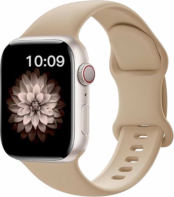 Soft Silicone Watch Band for Various Apple Watch Sizes