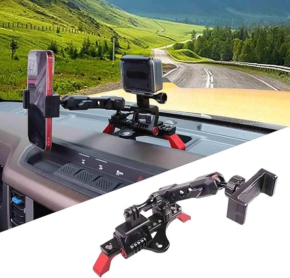 Adjustable Aluminum Phone and GoPro Holder