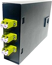 Fiber Optic Wall Mount Box with LC Couplers for Single and Multimode Fiber