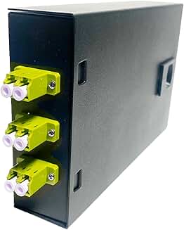 Fiber Optic Wall Mount Box with LC Couplers for Single and Multimode Fiber