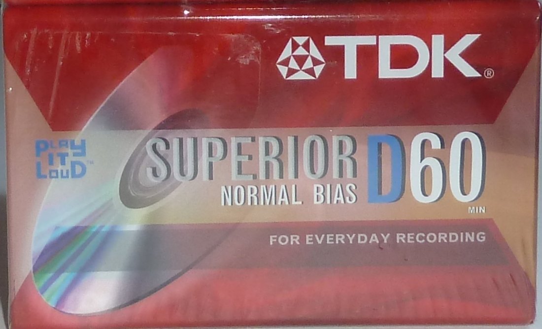 TDK Superior Normal Bias D60 Blank Cassette Tape (Single)