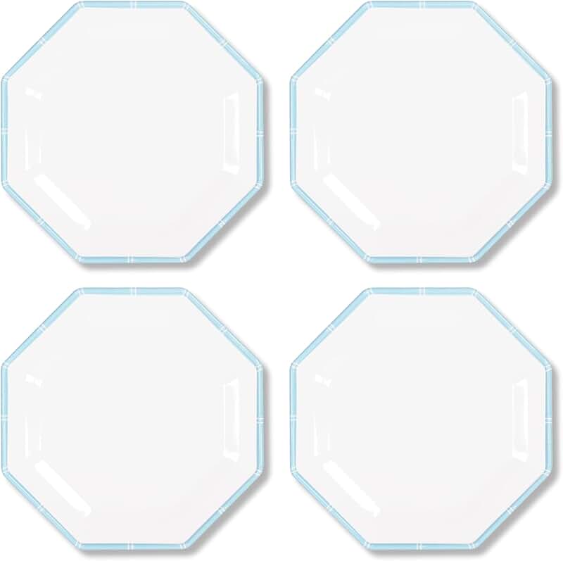 Blue Striped 16-Piece Dinnerware Set for Four