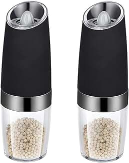 Refillable Electric Pepper and Salt Grinder Set