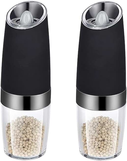 Refillable Electric Pepper and Salt Grinder Set