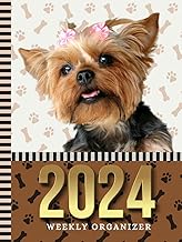 2024 Weekly Organizer with Paw Print Cover