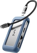 8-in-1 USB C Hub with HDMI, Ethernet, SD Card Reader, and Power