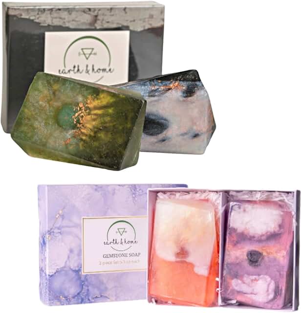 Gemstone Soap and Crystal Gift Set