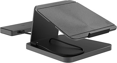 9-Port Laptop Stand and Docking Station with USB-C and Power