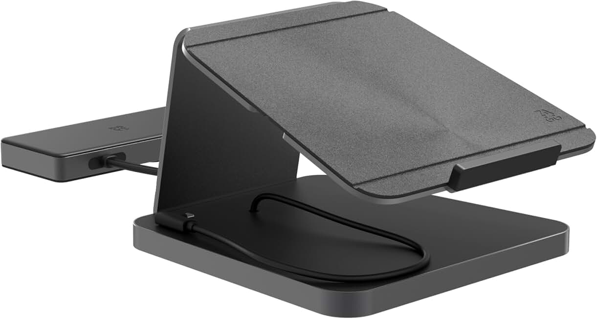 9-Port Laptop Stand and Docking Station with USB-C and Power