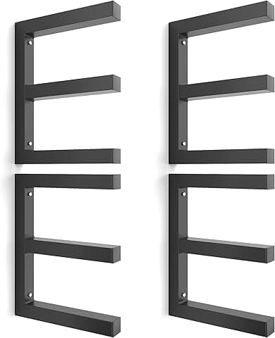 Wall Mount Wood Storage Racks, Pack of 4