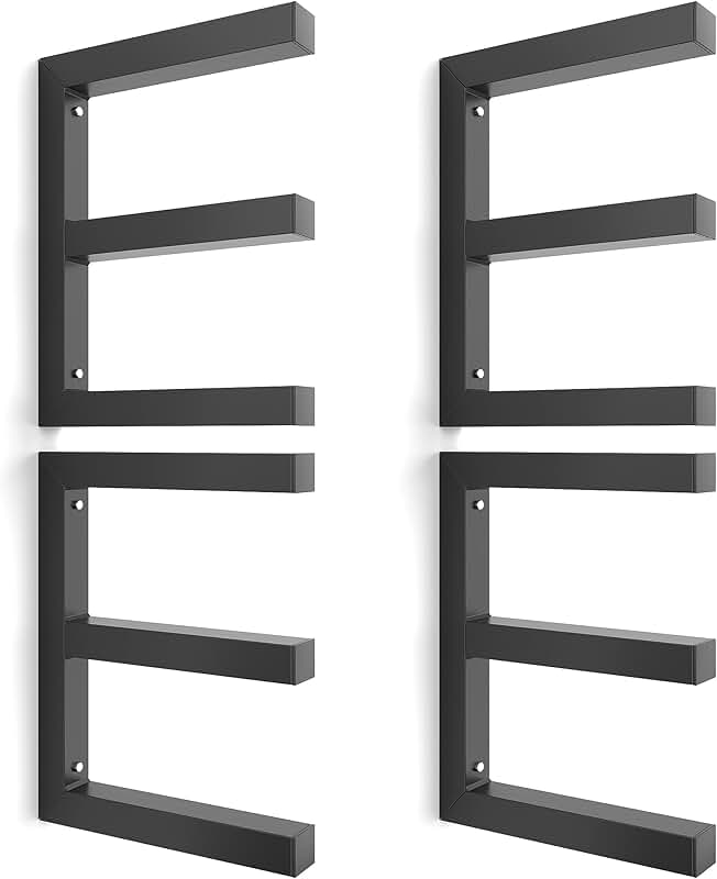 Wall Mount Wood Storage Racks, Pack of 4