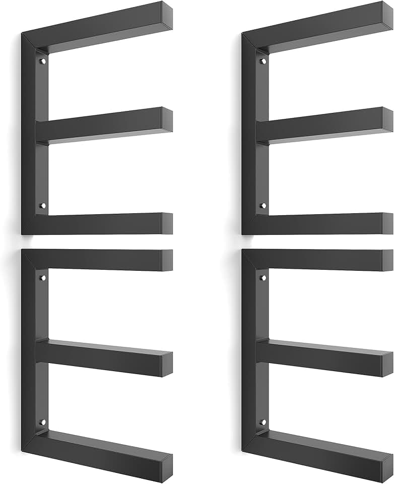 Wall Mount Wood Storage Racks, Pack of 4