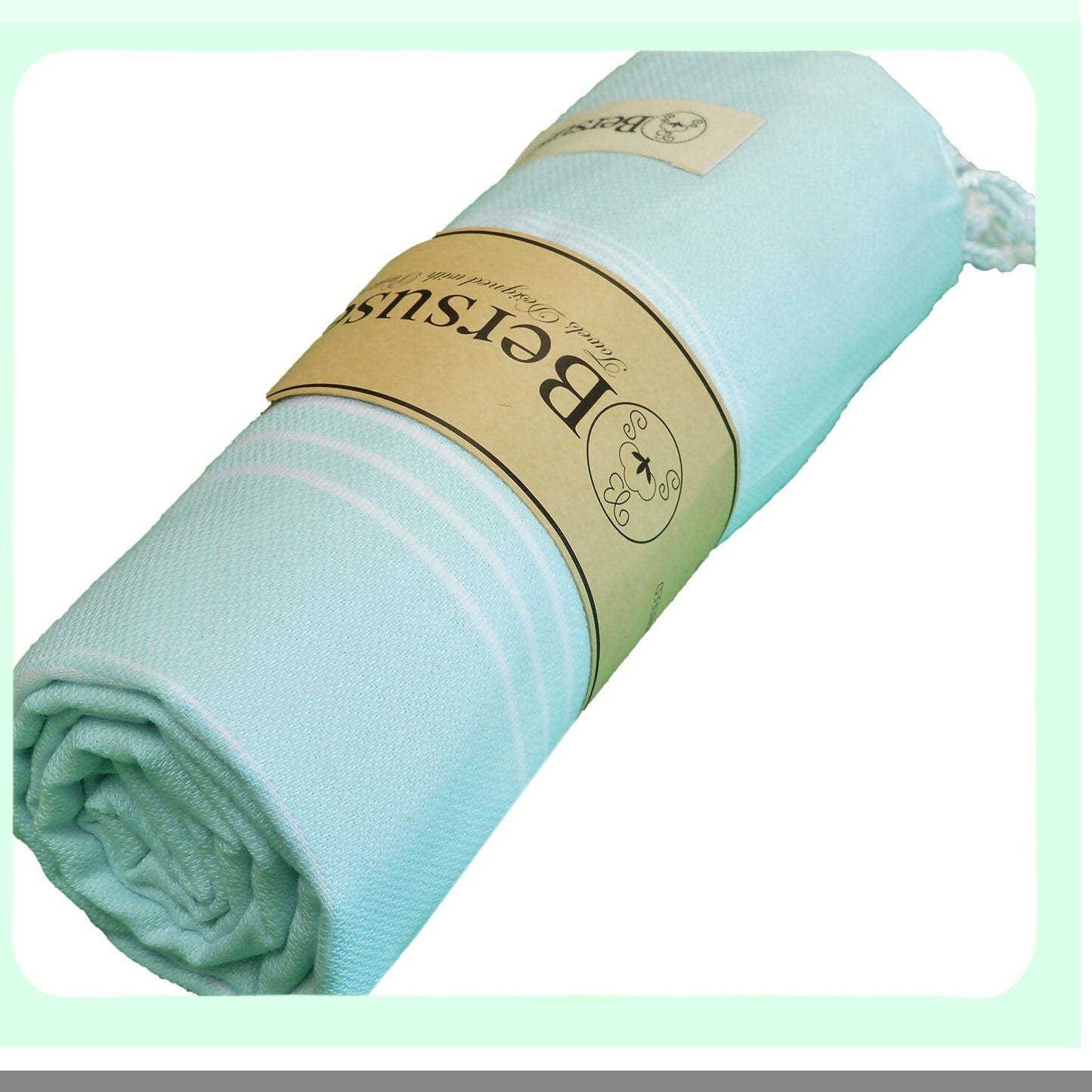Aqua Marine Anatolia XL Cotton Throw Blanket Towel - 100% Soft & Cozy, 61 x 82 Inches