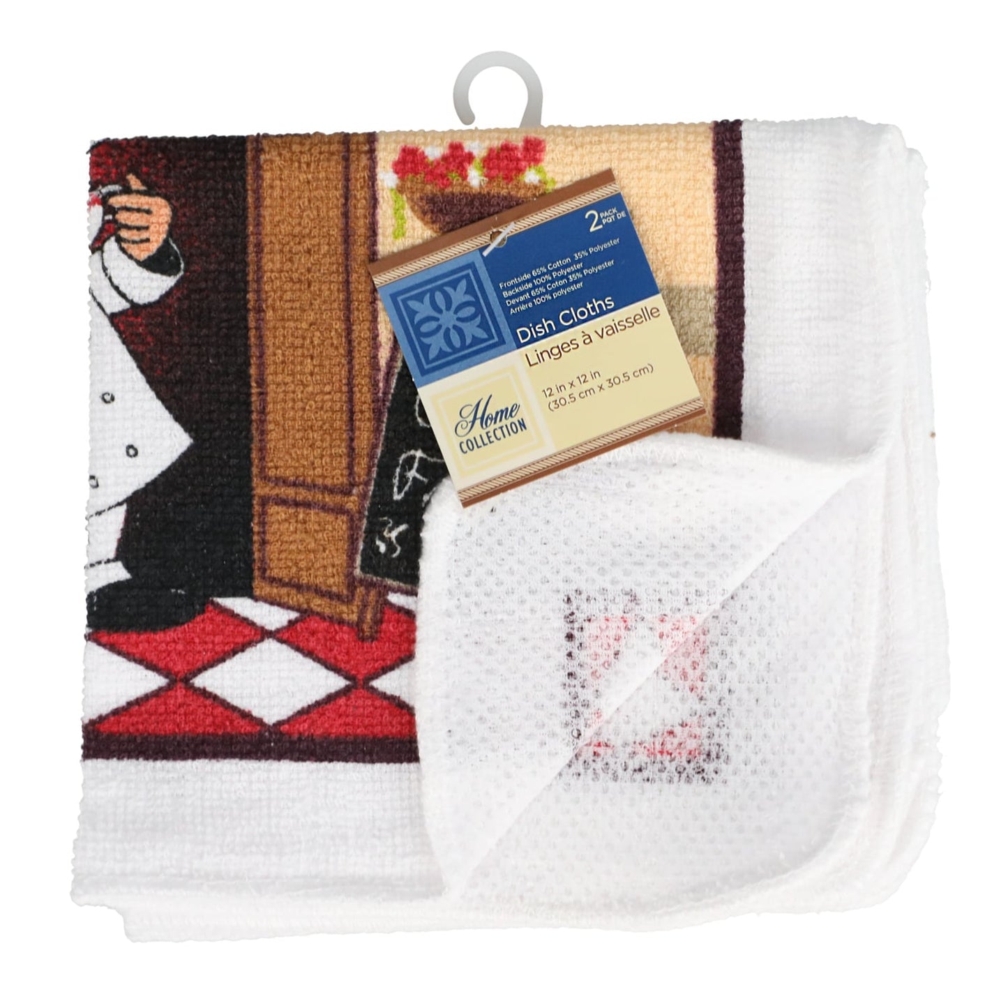 Home Collection Chef-Themed Dish Cloths, 2-ct. Packs (Pack of 12)