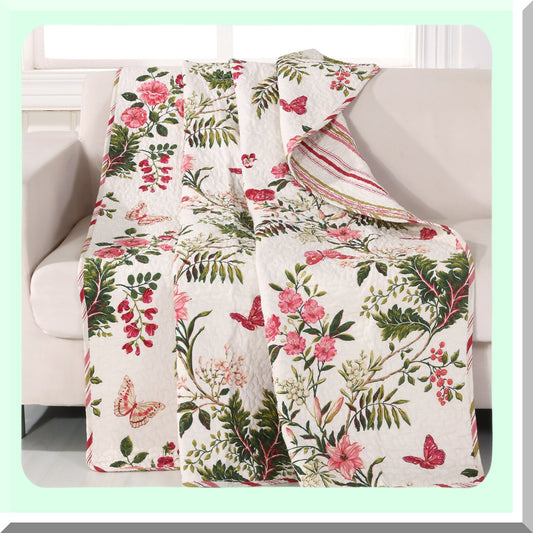 FlutterDreams Cozy Throw Blanket, Full Size, Pure White