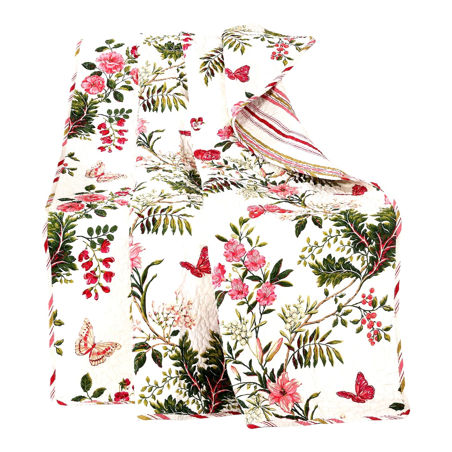 FlutterDreams Cozy Throw Blanket, Full Size, Pure White