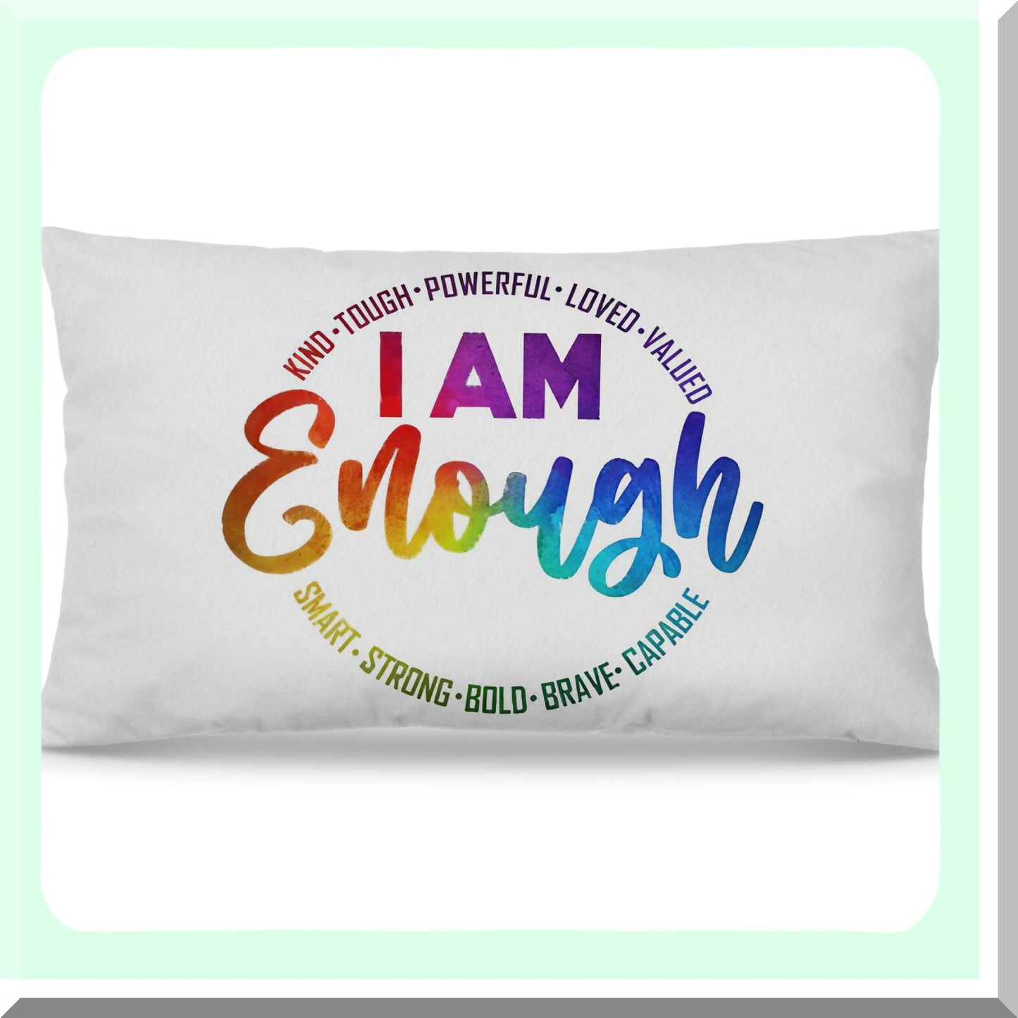 Empowerment Essence Pillow Covers - 12x20, Inspiring Gifts for Women & Teenage Girls, Encouraging & Motivational Decor, Positive Vibes Pillow Cover
