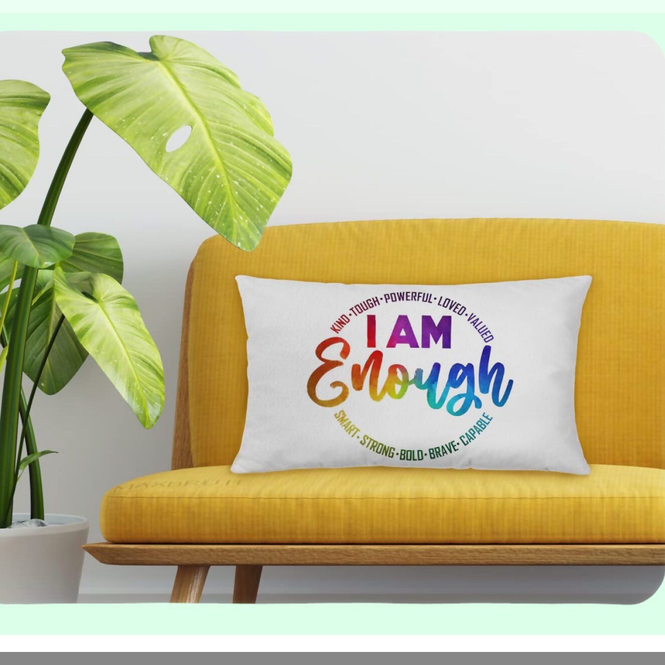 Empowerment Essence Pillow Covers - 12x20, Inspiring Gifts for Women & Teenage Girls, Encouraging & Motivational Decor, Positive Vibes Pillow Cover