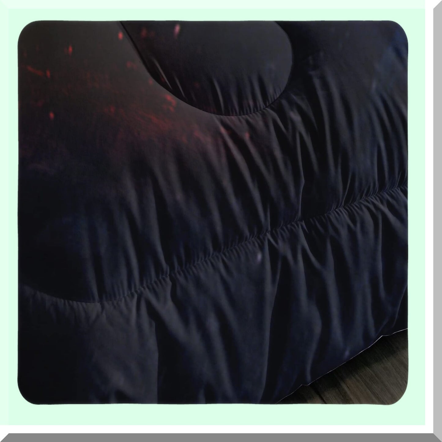Wild Wolf Moonlight Comforter Set - Twin Size 3-Piece Duvet Set with Evening Snowfield Red Moon Design, Outdoors Animal Print Bedding Set with Quilt and Pillowcases
